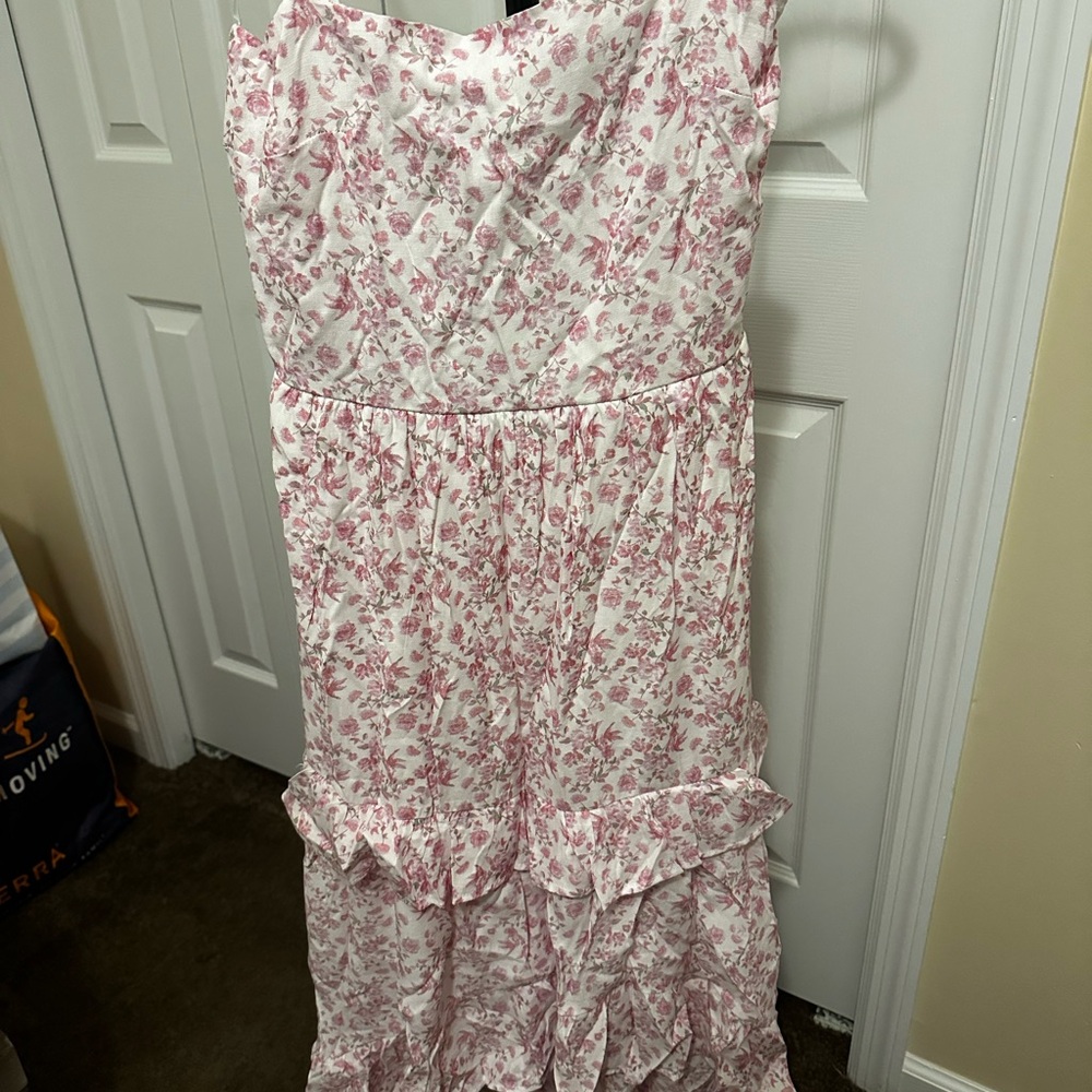 Floral Pink Kids Dress